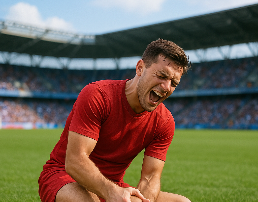 إصابة الرباط الصليبي الأمامي أثناء مباراة